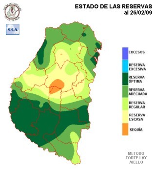 Mapa de reservas