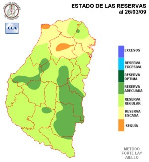 Mapa de precipitaciones