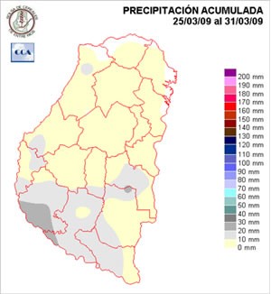 Mapa de precipitaciones