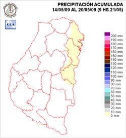 Mapa de precipitaciones