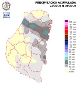 Mapa de precipitaciones