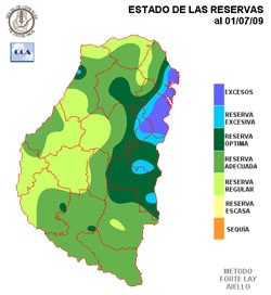 Mapa de reservas