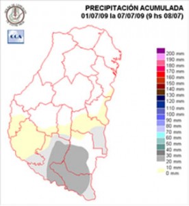 Mapa de precipitaciones