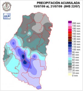 Mapa de precipitaciones