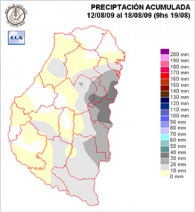 Mapa de precipitaciones