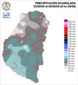 Mapa de precipitaciones