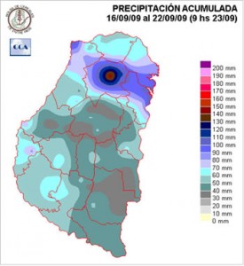 Mapa de precipitaciones