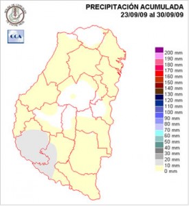 Mapa de precipitaciones