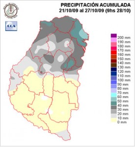 Mapa de precipitaciones