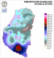 Mapa de precipitaciones