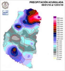 Mapa de precipitaciones