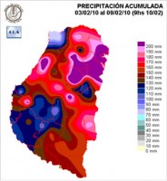 Mapa de precipitaciones