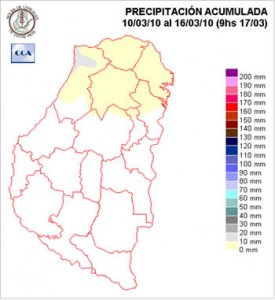 Mapa de precipitaciones