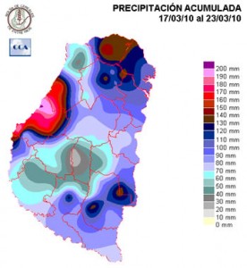 Mapa de precipitaciones