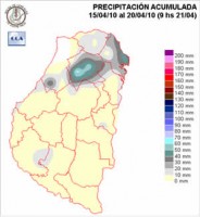 Mapa de precipitaciones