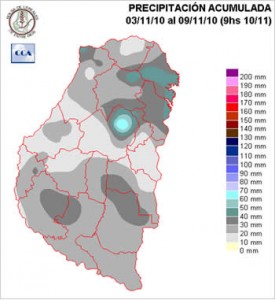 Mapa de precipitaciones