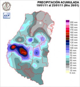 Mapa de precipitaciones