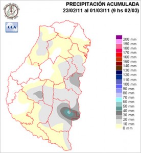 Mapa de precipitaciones