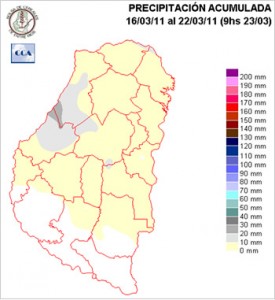 Mapa de precipitaciones