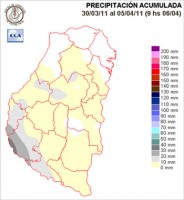 Mapa de precipitaciones