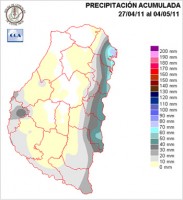 Mapa de precipitaciones