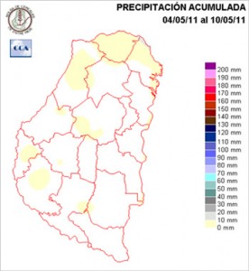 Mapa de precipitaciones