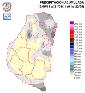 Mapa de precipitaciones