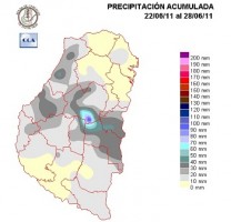 Mapa de precipitaciones