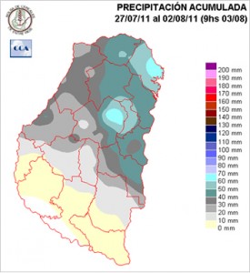 Mapa de precipitaciones