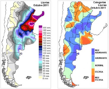 Mapa de precipitaciones