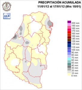 Mapa de precipitaciones