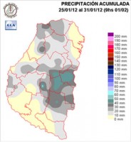 Mapa de precipitaciones