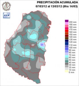 Mapa de precipitaciones