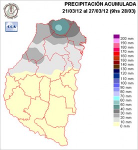 Mapa de precipitaciones