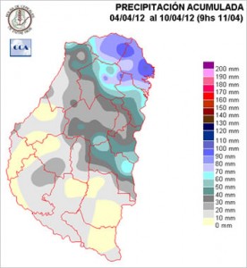 Mapa de precipitaciones