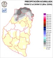 Mapa de precipitaciones