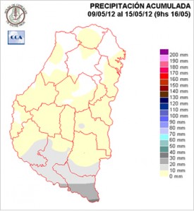 Mapa de precipitaciones