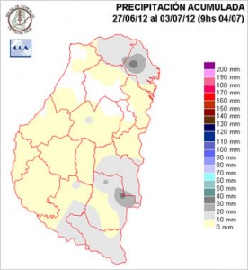 Mapa de precipitaciones