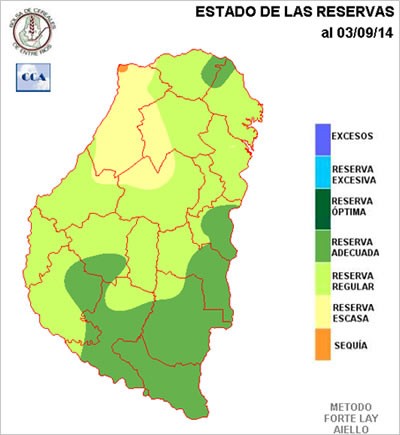 Mapa de reservas