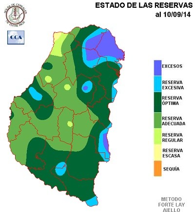 Mapa de reservas