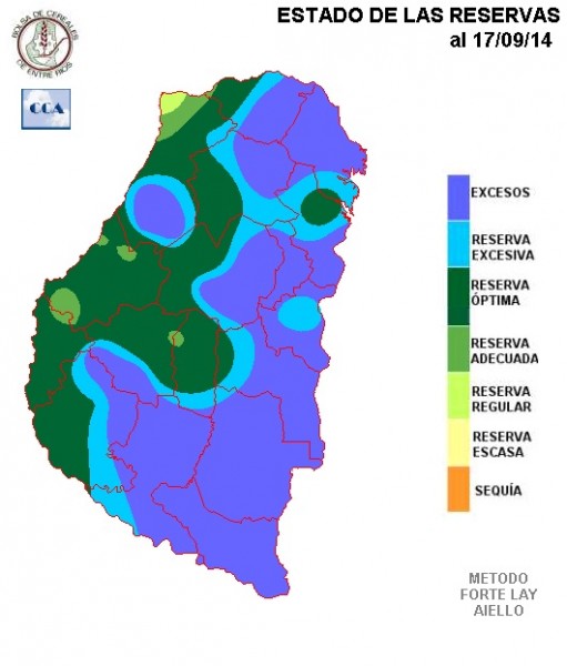 Mapa de reservas