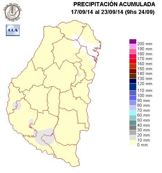 Mapa de precipitaciones