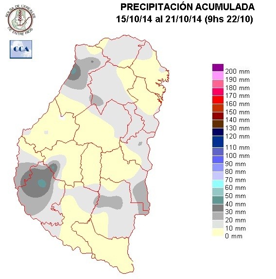 Mapa de precipitaciones