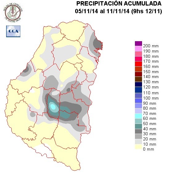 Mapa de precipitaciones