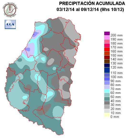 Mapa de precipitaciones