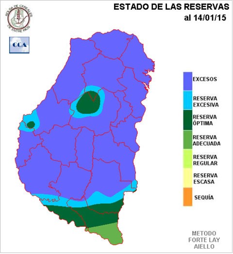 Mapa de reservas