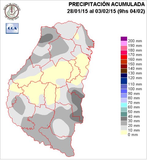 Mapa de precipitaciones