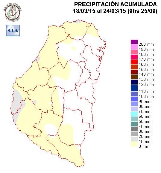 Mapa de precipitaciones