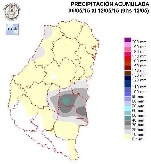 Mapa de precipitaciones