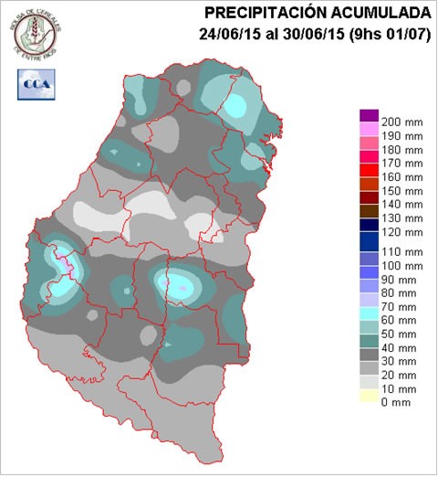 Mapa de precipitaciones